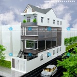 Mẫu thiết kế nhà phố 5x20m – 4 tầng